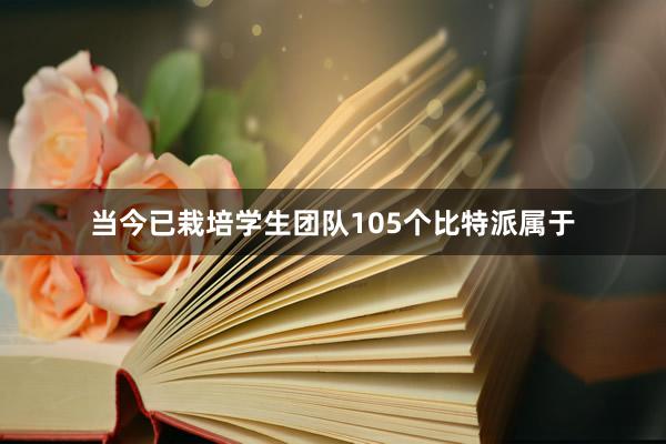 当今已栽培学生团队105个比特派属于