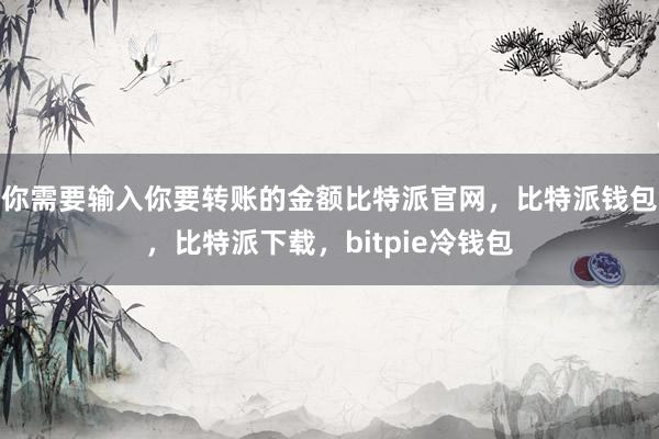 你需要输入你要转账的金额比特派官网，比特派钱包，比特派下载，bitpie冷钱包