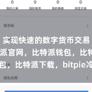 实现快速的数字货币交易和转账比特派官网，比特派钱包，比特派下载，bitpie冷钱包