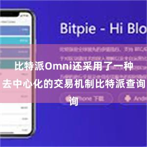 比特派Omni还采用了一种去中心化的交易机制比特派查询